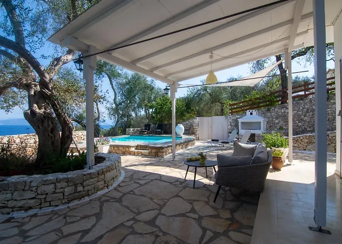 New! Paxosblue Sea View With Private Pool Gaios